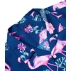 image:imageMens Hawaiian Shirt Summer Beach Casual Short Sleeve Button Down Shirts  Aloha Tropical Print Cuban Collar Relaxed Fit for Vacation Beach Party Luau Cruise Holiday Summer Outdoor WeddingNavy Rosy