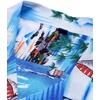 image:imageMens Hawaiian Shirt Summer Beach Casual Short Sleeve Button Down Shirts  Aloha Tropical Print Cuban Collar Relaxed Fit for Vacation Beach Party Luau Cruise Holiday Summer Outdoor WeddingBlue Sky