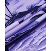 image:imageMens Hawaiian Shirt Summer Beach Casual Short Sleeve Button Down Shirts  Aloha Tropical Print Cuban Collar Relaxed Fit for Vacation Beach Party Luau Cruise Holiday Summer Outdoor WeddingPurple Beach