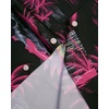 image:imageMens Hawaiian Shirt Summer Beach Casual Short Sleeve Button Down Shirts  Aloha Tropical Print Cuban Collar Relaxed Fit for Vacation Beach Party Luau Cruise Holiday Summer Outdoor WeddingRosy Black Beach