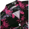 image:imageMens Hawaiian Shirt Summer Beach Casual Short Sleeve Button Down Shirts  Aloha Tropical Print Cuban Collar Relaxed Fit for Vacation Beach Party Luau Cruise Holiday Summer Outdoor WeddingRosy Black Beach