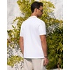 image:imageMens Knit Shirt Short Sleeve Button Down Shirt Textured Casual Summer Tops  Knit Hollow Stretch Fabric To Easy Care  Beach Vacation Summer Daily Lightweight Breathable Spread Collar Regular FitWhite