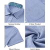 image:imageMens Linen Shirt Short Sleeve Button Down Shirt Casual Beach Wedding Shirts  Pattern CollarLinen Textured Fabric Easy CareWedding Vacation GraduationWork OfficeLightweight ComfortableRegular FitBlue