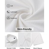 image:imageMens Linen Shirt Short Sleeve Button Down Shirt Summer Casual Beach Tops  Lightweight Breathable Shrinkresistant Linen Texture Relaxed Fit Button Up for Vacation Wedding Work Office Date DailyWhite