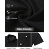 image:imageMens Linen Shirt Short Sleeve Button Down Shirt Summer Casual Beach Tops  Lightweight Breathable Shrinkresistant Linen Texture Relaxed Fit Button Up for Vacation Wedding Work Office Date DailyBlack