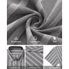image:imageMens Linen Shirt Striped Short Sleeve Button Down Summer Beach Shirt  Linen Texture Wrinkle Free Breathable Lightweight Shrink Resistant Striped Vintage Summer Travel Wedding Party BusinessGrey