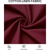 image:imageMens Linen Textured Shirt Cotton Short Sleeve Summer Button Down Shirts  100 Cotton Linenlook Texture Casual Wear Breathable Feel Lightweight Untucked Regular Fit Beach Vacation ResortBurgundy