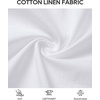 image:imageMens Linen Textured Shirt Cotton Short Sleeve Summer Button Down Shirts  100 Cotton Linenlook Texture Casual Wear Breathable Feel Lightweight Untucked Regular Fit Beach Vacation ResortWhite