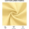 image:imageMens Linen Textured Shirt Cotton Short Sleeve Summer Button Down Shirts  100 Cotton Linenlook Texture Casual Wear Breathable Feel Lightweight Untucked Regular Fit Beach Vacation ResortLight Yellow