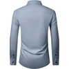 image:imageMens Long Sleeve Dress Shirts Wrinkle Free Stretch Button Down Shirt  Breathable Comfortable Easy Care Spread collarBusiness Casual Classic Button Upfor Wedding Vacation Work OfficeGrey
