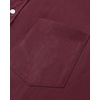 image:imageMens Oxford Dress Shirt Short Sleeve Button Down Collar Summer Casual Shirt  Wrinkle Free Breathable amp Crisp Regular Fit Solid Color for Business Casual Office Work Daily Vacation Weekend Party DateBurgundy