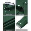 image:imageMens Oxford Stretch Shirt Casual Long Sleeve Button Down Dress Shirt  Contrast Collar Cuffs Formal Casual Easy Care Stretch Comfort Regular Fit for Wedding Vacation Work Office WeekendGreen