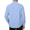 image:imageMens Oxford Stretch Shirt Casual Long Sleeve Button Down Dress Shirt  Contrast Collar Cuffs Formal Casual Easy Care Stretch Comfort Regular Fit for Wedding Vacation Work Office WeekendLight Blue