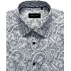 image:imageMens Paisley Dress Shirt Long Sleeve Button Down Floral Shirt Party Wedding  Paisley Pattern Luxury Silk Satin Shiny Wedding Casual Party Club Masquerade Vacation Date Western Cowboy Regular FitSilver