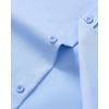 image:imageMens Short Sleeve Dress Shirt Wrinkle Free Button Down Shirt with Pocket  Work Office Wedding Graduation Formal Business Casual Party Family Comfortable Gala Easy Care Solid Fabric Regular FitLight Blue