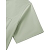 image:imageMens Short Sleeve Dress Shirt Wrinkle Free Button Down Shirt with Pocket  Work Office Wedding Graduation Formal Business Casual Party Family Comfortable Gala Easy Care Solid Fabric Regular FitSage Green