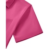 image:imageMens Short Sleeve Dress Shirt Wrinkle Free Button Down Shirt with Pocket  Work Office Wedding Graduation Formal Business Casual Party Family Comfortable Gala Easy Care Solid Fabric Regular FitHot Pink