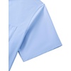 image:imageMens Short Sleeve Dress Shirt Wrinkle Free Button Down Shirt with Pocket  Work Office Wedding Graduation Formal Business Casual Party Family Comfortable Gala Easy Care Solid Fabric Regular FitLight Blue