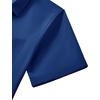 image:imageMens Short Sleeve Dress Shirt Wrinkle Free Button Down Shirt with Pocket  Work Office Wedding Graduation Formal Business Casual Party Family Comfortable Gala Easy Care Solid Fabric Regular FitBlue