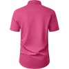 image:imageMens Short Sleeve Dress Shirt Wrinkle Free Button Down Shirt with Pocket  Work Office Wedding Graduation Formal Business Casual Party Family Comfortable Gala Easy Care Solid Fabric Regular FitHot Pink