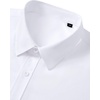 image:imageMens Short Sleeve Dress Shirt Wrinkle Free Button Down Shirt with Pocket  Work Office Wedding Graduation Formal Business Casual Party Family Comfortable Gala Easy Care Solid Fabric Regular FitWhite