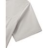 image:imageMens Short Sleeve Dress Shirt Wrinkle Free Button Down Shirt with Pocket  Work Office Wedding Graduation Formal Business Casual Party Family Comfortable Gala Easy Care Solid Fabric Regular FitLight Grey