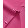 image:imageMens Short Sleeve Dress Shirt Wrinkle Free Button Down Shirt with Pocket  Work Office Wedding Graduation Formal Business Casual Party Family Comfortable Gala Easy Care Solid Fabric Regular FitHot Pink