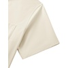 image:imageMens Short Sleeve Dress Shirt Wrinkle Free Button Down Shirt with Pocket  Work Office Wedding Graduation Formal Business Casual Party Family Comfortable Gala Easy Care Solid Fabric Regular FitTan