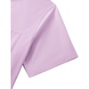 image:imageMens Short Sleeve Dress Shirt Wrinkle Free Button Down Shirt with Pocket  Work Office Wedding Graduation Formal Business Casual Party Family Comfortable Gala Easy Care Solid Fabric Regular FitLavender