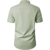 image:imageMens Short Sleeve Dress Shirt Wrinkle Free Button Down Shirt with Pocket  Work Office Wedding Graduation Formal Business Casual Party Family Comfortable Gala Easy Care Solid Fabric Regular FitSage Green