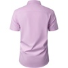 image:imageMens Short Sleeve Dress Shirt Wrinkle Free Button Down Shirt with Pocket  Work Office Wedding Graduation Formal Business Casual Party Family Comfortable Gala Easy Care Solid Fabric Regular FitLavender