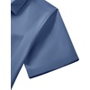 image:imageMens Short Sleeve Dress Shirt Wrinkle Free Button Down Shirt with Pocket  Work Office Wedding Graduation Formal Business Casual Party Family Comfortable Gala Easy Care Solid Fabric Regular FitDusty Blue