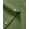 image:imageMens Short Sleeve Dress Shirt Wrinkle Free Button Down Shirt with Pocket  Work Office Wedding Graduation Formal Business Casual Party Family Comfortable Gala Easy Care Solid Fabric Regular FitArmy Green