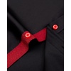 image:imageMens Short Sleeve Dress Shirt Wrinkle Free Summer Button Down Shirts  Stretch Non Iron Regular Fit with Pocket for Summer Business Casual Wedding Graduation Vacation Office Work Party FormalBlack Red