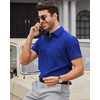 image:imageMens Short Sleeve Dress Shirt Wrinkle Free Summer Button Down Shirts  Stretch Non Iron Regular Fit with Pocket for Summer Business Casual Wedding Graduation Vacation Office Work Party FormalRoyal Blue