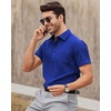 image:imageMens Short Sleeve Dress Shirt Wrinkle Free Summer Button Down Shirts  Stretch Non Iron Regular Fit with Pocket for Summer Business Casual Wedding Graduation Vacation Office Work Party FormalRoyal Blue