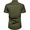 image:imageMens Short Sleeve Dress Shirt Wrinkle Free Summer Button Down Shirts  Stretch Non Iron Regular Fit with Pocket for Summer Business Casual Wedding Graduation Vacation Office Work Party FormalArmy Green