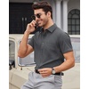 image:imageMens Short Sleeve Dress Shirt Wrinkle Free Summer Button Down Shirts  Stretch Non Iron Regular Fit with Pocket for Summer Business Casual Wedding Graduation Vacation Office Work Party FormalGray