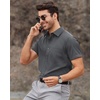 image:imageMens Short Sleeve Dress Shirt Wrinkle Free Summer Button Down Shirts  Stretch Non Iron Regular Fit with Pocket for Summer Business Casual Wedding Graduation Vacation Office Work Party FormalGray