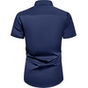 image:imageMens Short Sleeve Dress Shirt Wrinkle Free Summer Button Down Shirts  Stretch Non Iron Regular Fit with Pocket for Summer Business Casual Wedding Graduation Vacation Office Work Party FormalNavy