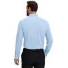 image:imageMens SilkBlend Dress Shirt Long Sleeve Regular Fit Button Down Shirts  Silkblend fabric Stain shield French placket Wrinkle resistance Removable collar stays Twobutton adjustable cuffsBlue