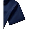 image:imageNavy Blue Mens Short Sleeve Dress Shirt Wrinkle Free Button Down Shirt 3XL  Work Office Wedding Graduation Business Casual Summer Party Family Lightweight Gala Easy Care Solid Fabric Regular Fit