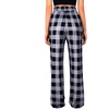 image:imageWomens Pajama Pants Plaid Stretch Comfy Lounge Pants Sleep Bottoms Y2K PJ  Buffalo plaid pajama Sleepwear Soft Long pjs Checked Home Going out Fall winter Christmas matching Lady pants CozyGreyblack