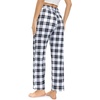 image:imageWomens Pajama Pants Plaid Stretch Comfy Lounge Pants Sleep Bottoms Y2K PJ  Buffalo plaid pajama Sleepwear Soft Long pjs Checked Home Going out Fall winter Christmas matching Lady pants CozyWhite black plaid