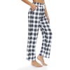 image:imageWomens Pajama Pants Plaid Stretch Comfy Lounge Pants Sleep Bottoms Y2K PJ  Buffalo plaid pajama Sleepwear Soft Long pjs Checked Home Going out Fall winter Christmas matching Lady pants CozyWhite black plaid