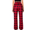image:imageWomens Pajama Pants Plaid Stretch Comfy Lounge Pants Sleep Bottoms Y2K PJ  Buffalo plaid pajama Sleepwear Soft Long pjs Checked Home Going out Fall winter Christmas matching Lady pants CozyAblackred