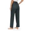 image:imageWomens Pajama Pants Plaid Stretch Comfy Lounge Pants Sleep Bottoms Y2K PJ  Buffalo plaid pajama Sleepwear Soft Long pjs Checked Home Going out Fall winter Christmas matching Lady pants CozyBlack  Green