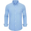 image:imageAlimens amp Gentle Mens Dress Shirts Long Sleeve Lightweight Gingham Shirts Regular Fit Business Casual Plaid Shirt with PocketBlue White plaid