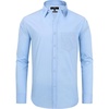 image:imageAlimens amp Gentle Mens Dress Shirts Regular Fit Long Sleeve Button Down Shirts Wrinkle Free Cotton ShirtsLight Blue