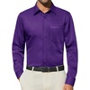 image:imageAlimens amp Gentle Mens Dress Shirts Wrinkle Free Long Sleeve Button Down Shirt Solid Sun Protection Business Shirt with PocketPurple